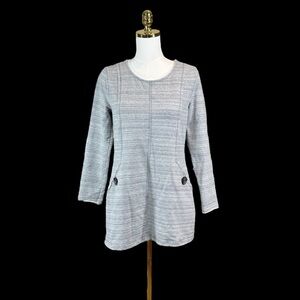 Woman’s Neon Buddha long grey tunic lounge sweatshirt size S